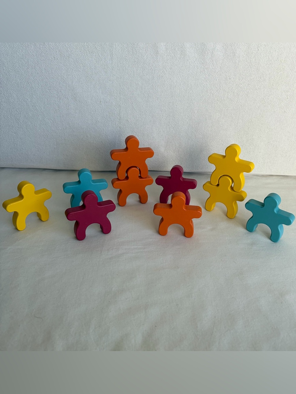 Fisher Price Wood Montessori Stacking Shapes Toy